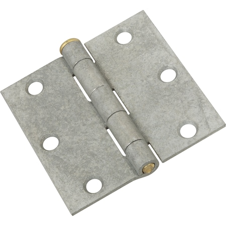 National Hardware National Hardware 3 in. W X 3 in. L Galvanized Silver Steel Broad Hinge 2 pk N208-835